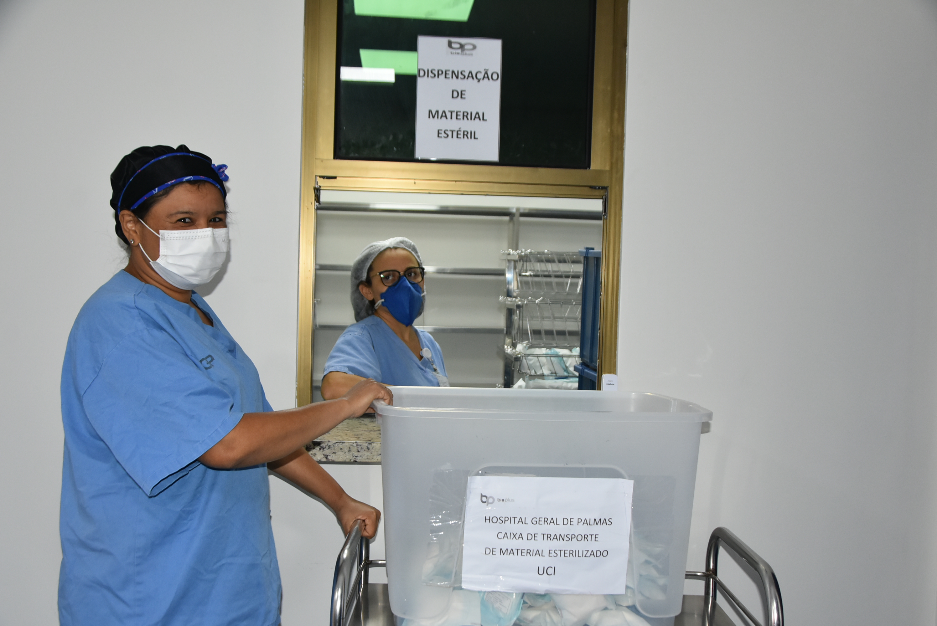 Unidade hospitalar aumentou quatro vezes mais a sua capacidade de lavagem e esterilização – Foto: Luciana Barros/Governo do Tocantins