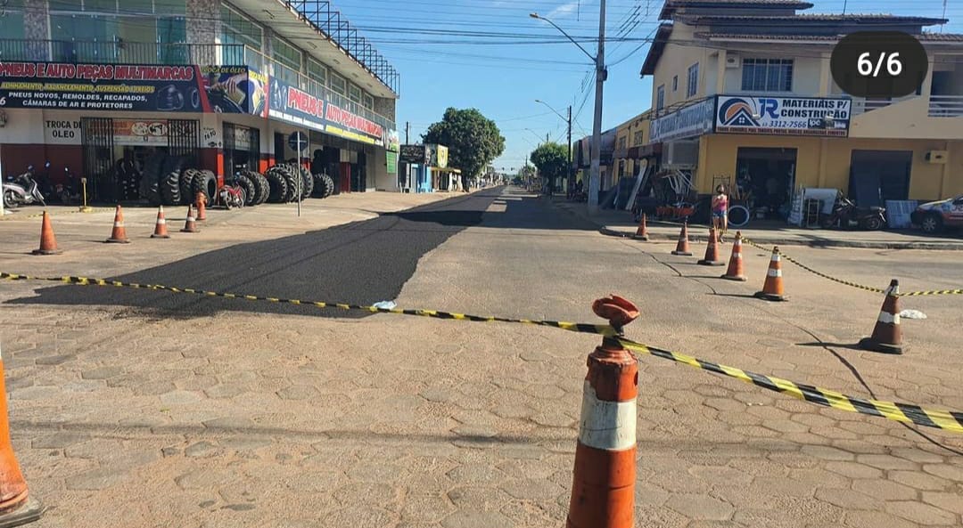 Prefeitura segue com recapeamento asfaltico nas ruas e avenidas no centro de Gurupi até agosto – Foto: Divulgação