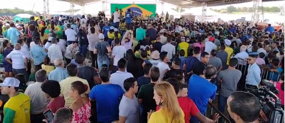 Em Porto Nacional, Presidente Bolsonaro lança programa na área do esporte que irá atender crianças e adolescentes no TO – Foto: Alessandro Ferreira / Agência Tocantins