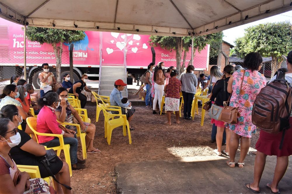 Carreta do Hospital do Amor esteve realizando ações em Abreulândia - Foto: Ascom/Divulgação 