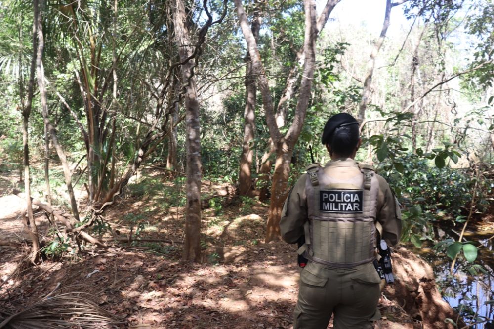 A ocorrência foi registrada pelos policiais militares do 1º BPM que ao chegar ao local isolaram a área – Foto: Alessandro Ferreira / Agência Tocantins