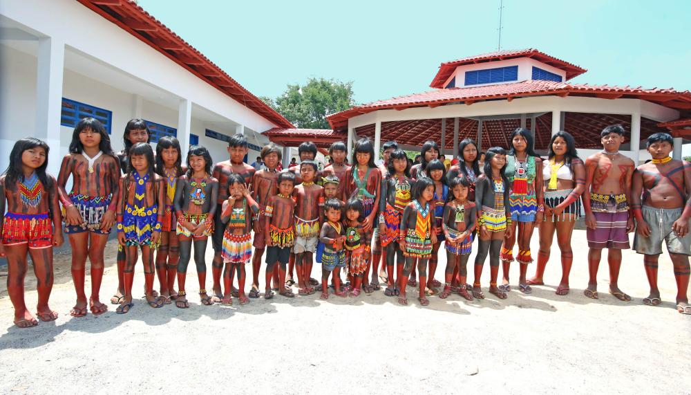 A unidade atende estudantes da etnia Krahô, anos iniciais e finais do ensino fundamental e ensino médio –– Foto: Marcio Vieira/Governo do Tocantins