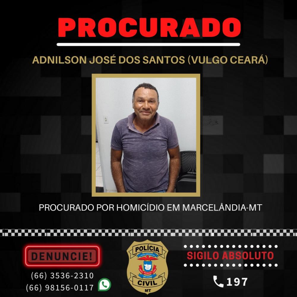 Cartaz de procurado divulgado pela SSPMT – Foto: Reprodução / Agência Tocantins