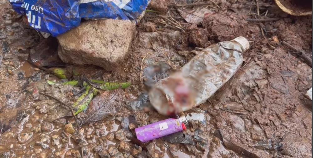 Um isqueiro foi encontrado ao lado do corpo juntamente com uma motocicleta – Foto: Alessandro Ferreira / Agência Tocantins