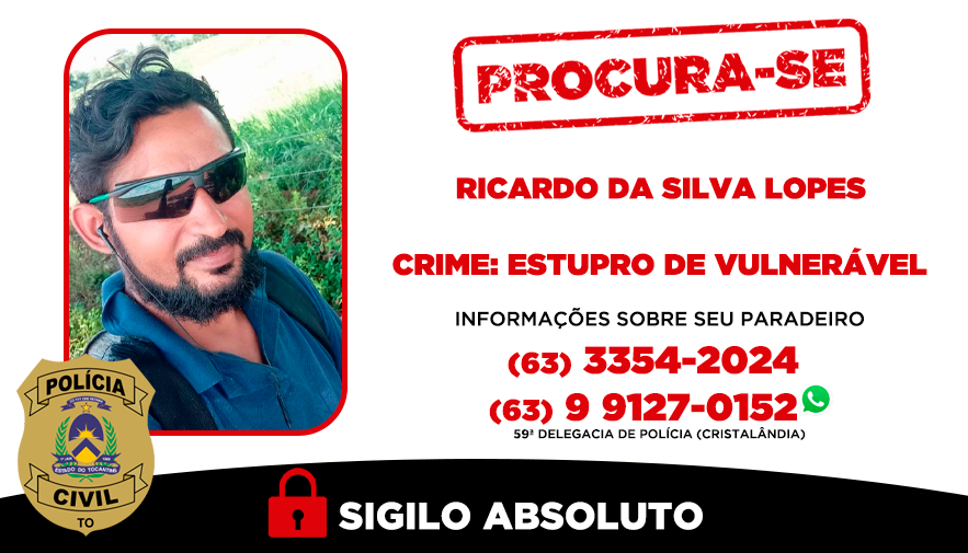 Homem foi condenado pela 2ª Vara Criminal de Cristalândia em 2018, recorreu a todas instâncias, que ratificaram a condenação – Foto: Divulgação / SSPTO