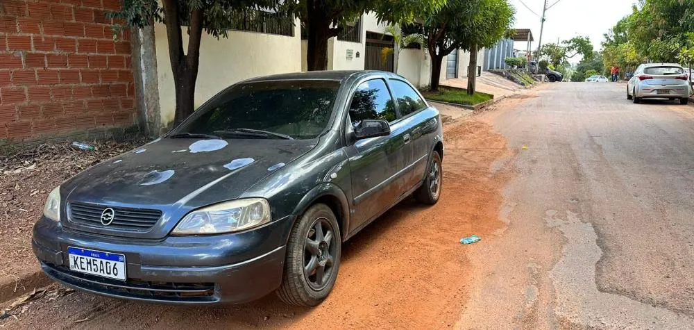 O carro usado para o transporte do entorpecente foi apreendido pela autoridade policial – Foto: Alessandro Ferreira / Agência Tocantins