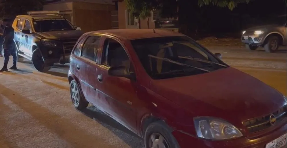 O veículo havia sido furtado na noite anterior e foi recuperado durante ação da Romu na região norte de Palmas – Foto: Alessandro Ferreira / Agência Tocantins 