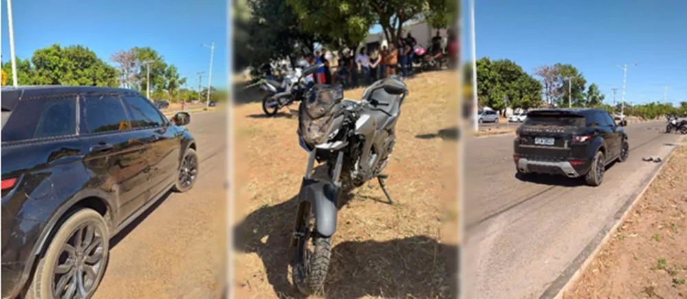 Motociclista morreu após acidente envolvendo moto e carro na 1.204 Sul — Foto: Reprodução / Agência Tocantins