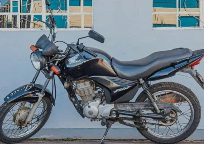 Motocicleta da marca, Honda, modelo Fan 125, placa MXB2H14, furtada em Palmas – Foto: Divulgação