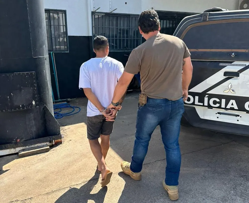 Diligências conduzidas pela equipe policial de Paraíso resultaram na localização do indivíduo na zona rural do município – Foto: Divulgação / Dicom SSP/TO