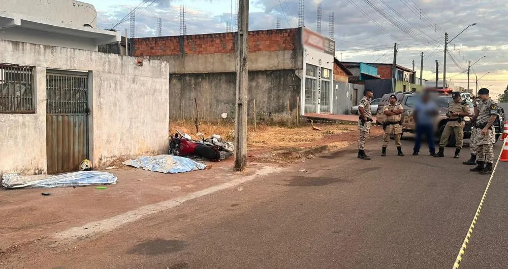 Policiais militares da Força Tática do 6º BPM juntamente com o Comandante do Policiamento da Unidade – CPU estiveram no local e registraram a ocorrência – Foto: Alessandro Ferreira / Agência Tocantins