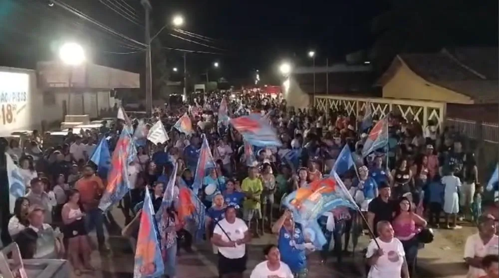 Carreata reuniu centenas de pessoas e consolidou a Chapa Dione e Darilson como candidatos a prefeito e vice – Foto: Divulgação