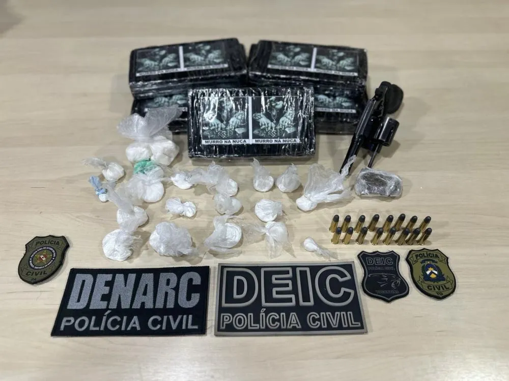 Drogas, armas e munições são apreendidas pela Polícia Civil — Foto: Divulgação/PCTO