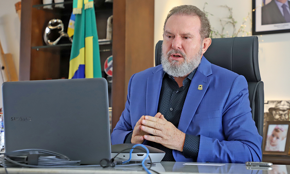 O governador Carlesse reiterou que as atividades serão liberadas à medida em que a curva epidemiológica apresente uma diminuição nos casos de Covid-19 - Tharson Lopes/Governo do Tocantins